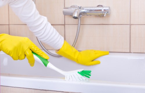 Curtains drying after professional cleaning service