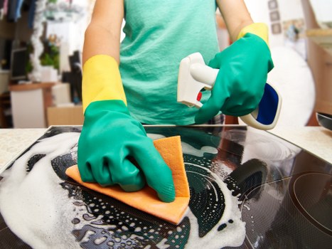 Employee receiving practical staff training on workplace safety procedures